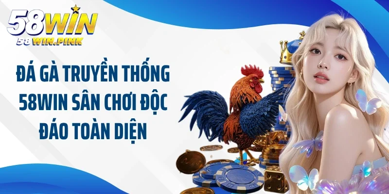 Đá gà truyền thống 58Win sân chơi độc đáo toàn diện