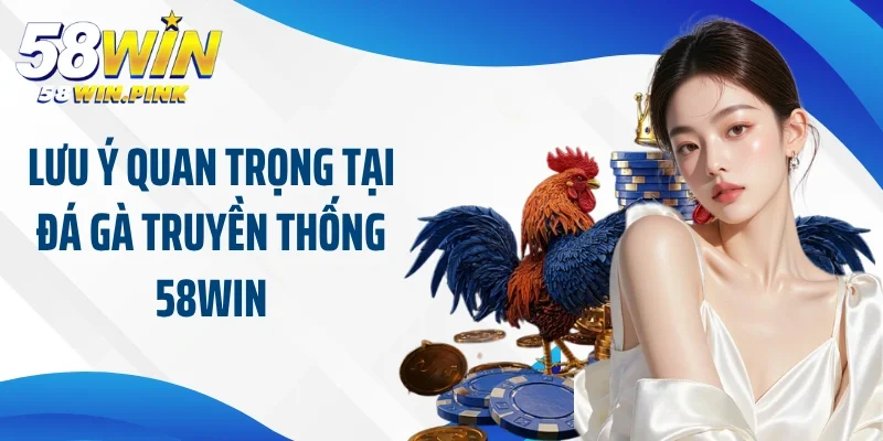Lưu ý quan trọng tại đá gà truyền thống 58Win
